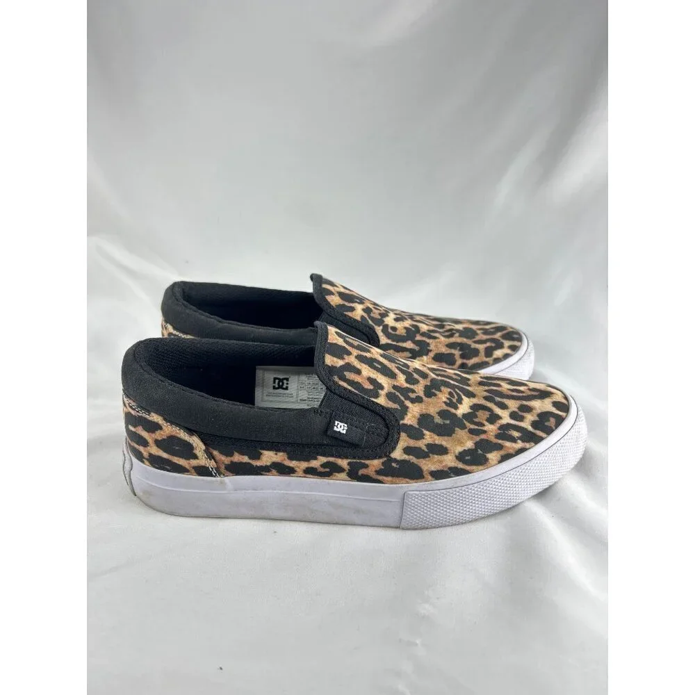DC Leopard Print Slip-On Shoes